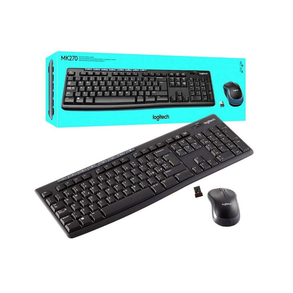 Logiteck-keyboard-1.jpg Logitech Wireless Keyboard & Mouse - Image 1
