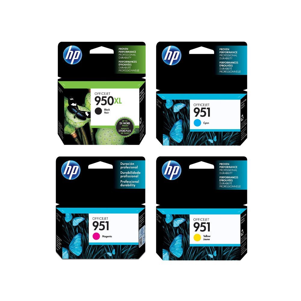 officejet-951-4.jpg HP 950XL Black High Yield & HP 951 Cyan Magenta Yellow Original Ink Cartridge - Image 1